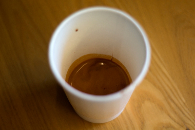 Don't hold the sin of putting an espresso in a paper cup against them